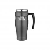 Thermos Style 470 ml termohrnek s madlem metalicky šedý + DÁREK DLE VÝBĚRU!