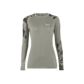 Salewa CRISTALLO WARM AMR W L/S TEE heather grey + DÁREK DLE VÝBĚRU!